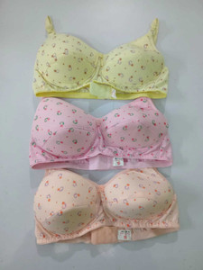 AK Fashion Women's Cotton Padded Full Coverage Bra with Adjustable Straps Pack of 3 Women Push-up Heavily Padded Bra