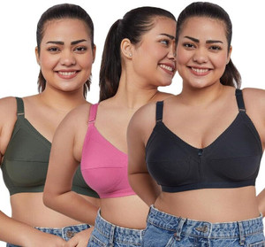 maashie MAASHIE M307 Women's Cotton Non-Padded Non-Wired Everyday Minimizer Bra Women Everyday Non Padded Bra