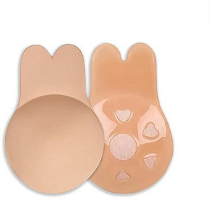 NSUSU Reusable Self Adhesive Backless, Invisible Sticky Push up Silicone Bra for Women Women Push-up Heavily Padded Bra