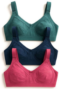 Nyuli C-Cup Heavy Bust Seamless Minimizer Full Coverage Everyday Bra Combo Pack of 3 Women Full Coverage Non Padded Bra