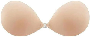 NSUSU Strapless Push Up Wire Free Stick-On Bra Invisible Bra Pull on Bra Z Women Stick-on Heavily Padded Bra
