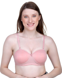 SEVEN SHOPPE Full Coverage lightly padded seamless (pink) (size 34) Women T-Shirt Lightly Padded Bra