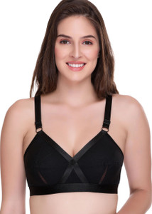 SONA by PERFECTO Women's Perfecto Cotton Full Coverage Plus Size Non-Padded Wirefree Everyday Bra Women Full Coverage Non Padded Bra