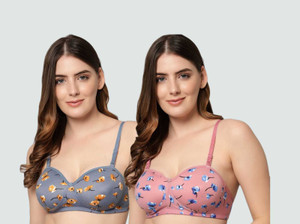 CALCADOS Combo pack of 3 Women Push-up Lightly Padded Bra