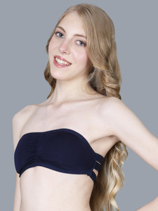 IndiRocks Bandeau Sports Tube Top Bra Strapless Wireless Solid Seamless Yoga Workout Bra Women Bandeau/Tube Lightly Padded Bra