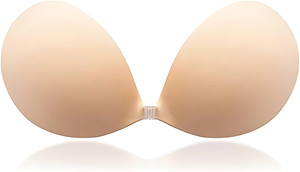 CareDone Women's & Girl's Strapless Push Up Wire Free Stick On Invisible Bra Women Push-up Heavily Padded Bra