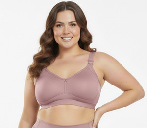 elina crafted from cotton materia stretchable fit Women Minimizer Non Padded Bra