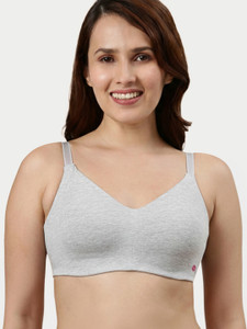 Enamor Full Coverage, Wirefree A027 Ultra Smoothening Cotton Women T-Shirt Non Padded Bra