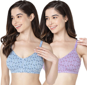 kalyani LM9800 Elegant Front Double Layered Non Padded Bra Colors & Prints May Vary महिलाओं के लिए ब्रा