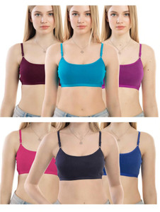 Flowsy Teen girl sports seameless non padded non wired daily use bra Women Cami Bra Non Padded Bra