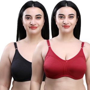 Maroon Women T-Shirt Non Padded Bra