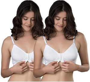 PGK TRADERS WOMEN & GIRLS FRONT HOOK OPEN BRA-WHITE COLOUR Women Full Coverage Non Padded Bra
