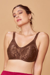 Maroon Women Minimizer Non Padded Bra