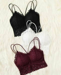 VS Beauti Women’s Lace Bralette Crop Top Padded Stylish Ba for Women Women Bralette Lightly Padded Bra