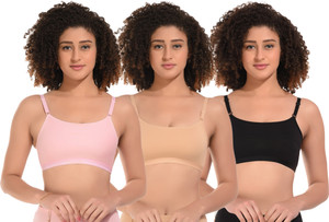 sashu Combo pack of 3 Women Sports Non Padded Bra