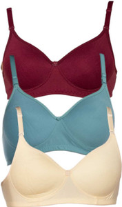 SuTJena Women Full Coverage Lightly Padded Bra