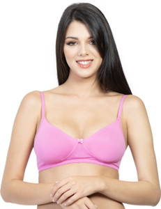Envie Women's Molded Cotton Bra | Non-Padded, Non-Wired Bra - (30B, Black) Women T-Shirt Non Padded Bra
