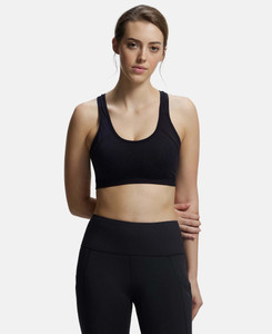 JOCKEY 1380 Super Combed Cotton Elastane Stretch Women Sports Heavily Padded Bra