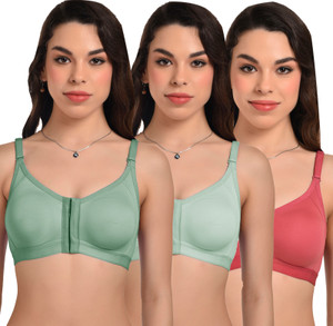 FigureFit Front Open Women T-Shirt Non Padded Bra