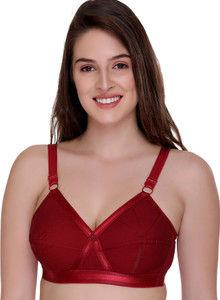 SONA by PERFECTO Women's Perfecto Cotton Full Coverage Plus Size Non-Padded Wirefree Everyday Bra Women Full Coverage Non Padded Bra