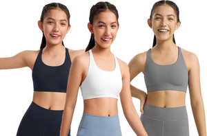 BRAAFEE 3_AIR_GWB Girls Non Padded fully stretchable High Coverage Bra (Multicolor) Girls Training/Beginners Non Padded Bra