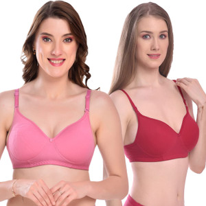 LuvRon KM-NON-PD-BRA-SET93 Women Full Coverage Non Padded Bra