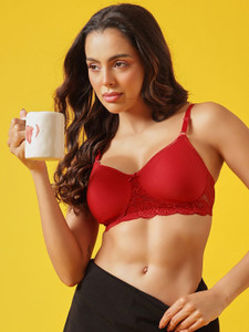 Clovia Cotton Rich Non-Wired Spacer Cup T-Shirt Bra Women T-Shirt Lightly Padded Bra