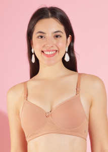 Dollar Missy Pack of 1 Cotton with Stretchy Elastane Thin Padded T-Shirt Women Everyday Heavily Padded Bra