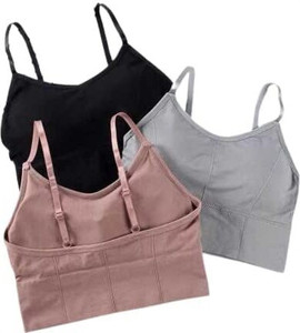 Shipza Women's Sports Bras Cotton Padded Bra Top Bra T-Shirt Bra Women T-Shirt Lightly Padded Bra