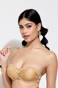 Maroon Women Balconette Heavily Padded Bra