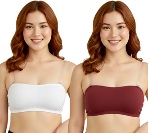 prysoft Women Bandeau/Tube Lightly Padded Bra