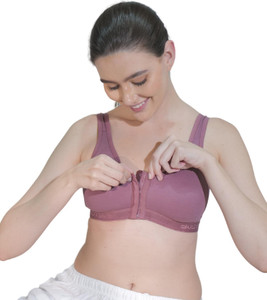 BODYSIZE BODYSIZE Women's Front Open Sports Cotton Non-Padded Wirefree Bra Women Sports Non Padded Bra