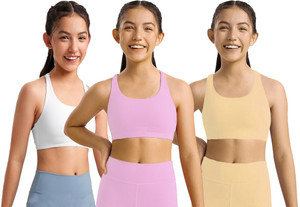 BRAASHEE 3_AIR_WCbaby Women's Girls cotton Blend mid coverage non padded bra Girls Sports Non Padded Bra