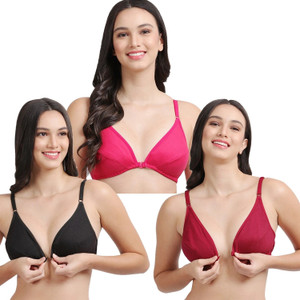 flipcharge Women Plunge Non Padded Bra