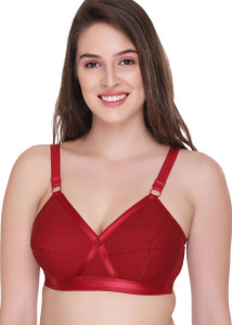 SONA by PERFECTO Women's Perfecto Cotton Full Coverage Plus Size Non-Padded Wirefree Everyday Bra Women Full Coverage Non Padded Bra