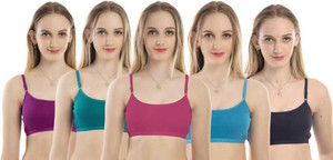 Flowsy Teen girl sports seameless non padded non wired daily use bra Women Sports Non Padded Bra