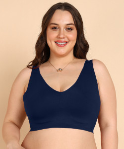 TWEENS Tweens Invisi-Fit Plus-Size Non-Padded Cotton Bonded Seamless Bra Women Minimizer Non Padded Bra