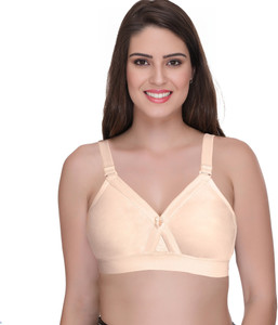 SONA by SONA Women's Super Fit Cotton Full Cup Non-Padded Non-Wired Everyday Bra Women Minimizer Non Padded Bra