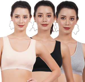 FigureFit FFSB03SportsMino Women Sports Non Padded Bra