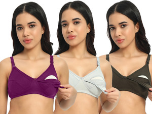 Brielle Women Maternity/Nursing Non Padded Bra