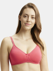 JOCKEY 1722 Wirefree Cotton Elastane Medium Coverage Women T-Shirt Heavily Padded Bra