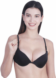 Zylum Fashion Front Closure Bra for Women Padded Underwire Full CoverageBra Easy-On Front Hook Women Push-up Lightly Padded Bra