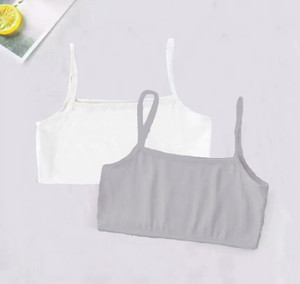 BRAAFEE Girls non padded full coverage cotton beginner sports bra Girls Training/Beginners Non Padded Bra