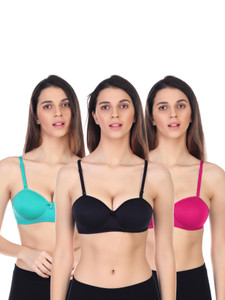 SPUNN Women's Lightly padded cotton blend T-shirt Bra for Girls and Women's Women Push-up Lightly Padded Bra