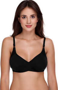 SONA M1005 Women's Cotton Rich Solid Non-Padded Full Cup Wire Free T-Shirt Bra Women T-Shirt Non Padded Bra