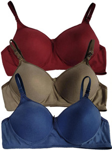 Narsingha Dreams Women Full Cup Padded Bra Combo Women T-Shirt Lightly Padded Bra