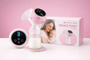 HEALTHYWIND Breast Pump, Wearable Breastfeeding pump, lightweight portable electric pump  - Electric