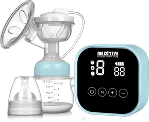 MEDITIVE Electric Breast Pump for Mothers With Rechargeable, Automatic Milk Pump, Single  - Electric