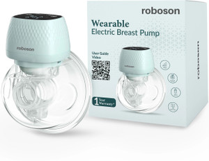 Roboson Wearable Electric Breast Pump with 3 Modes & 9 levels, with Rechargeable Battery  - Electric