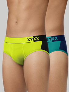 XYXX Men Dualist Intellisoft Micro Modal Color Blocked Brief
